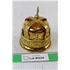 Miniature Brass Crown Coin Bank