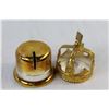 Image 4 : Miniature Brass Crown Coin Bank