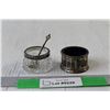 (2) Open Salts - With Spoon