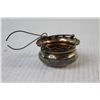 Image 2 : Sterling Silver Open Salt With Spoon, Sterling Silver Tea Strainer