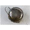 Image 7 : Sterling Silver Open Salt With Spoon, Sterling Silver Tea Strainer
