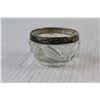 Image 5 : (2) Sterling Silver Open Salts - (1) Blue Colbalt