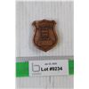 Copper Honorary Fire Guardian Saskatchewan 108 Pin Back Button