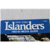 Image 2 : New York Islanders 1982-83 Autographed Media Guide by Arbour - Consignor Says Authentic - COA Availa