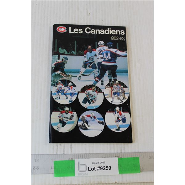 Montreal Canadiens 1982-83 Multi Autographed Fact Book - Consignor Says Authentic - COA Available