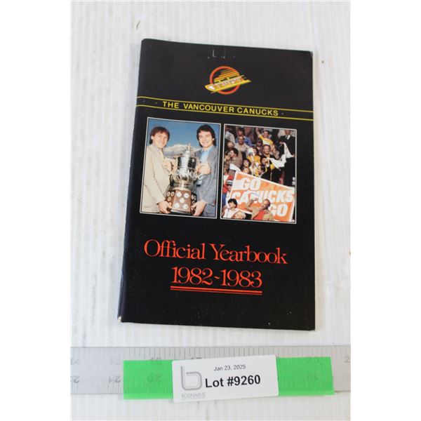 Vancouver Canucks 1982-83 Multi Autographed Year Book - Consignor Says Authentic - COA Available