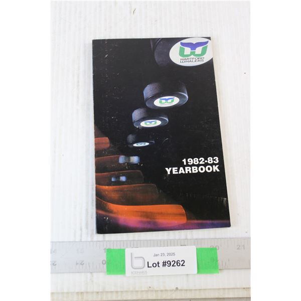 Hartford Whalers 1982-83 Multi Autographed Year Book - Consignor Says Authentic - COA Available