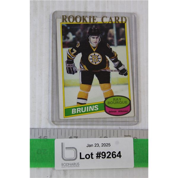 Ray Bourque 1980-81 OPC Rookie Hockey Card