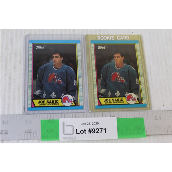 (2) Joe Sakic 1989-90 Tops Rookie Hockey Cards