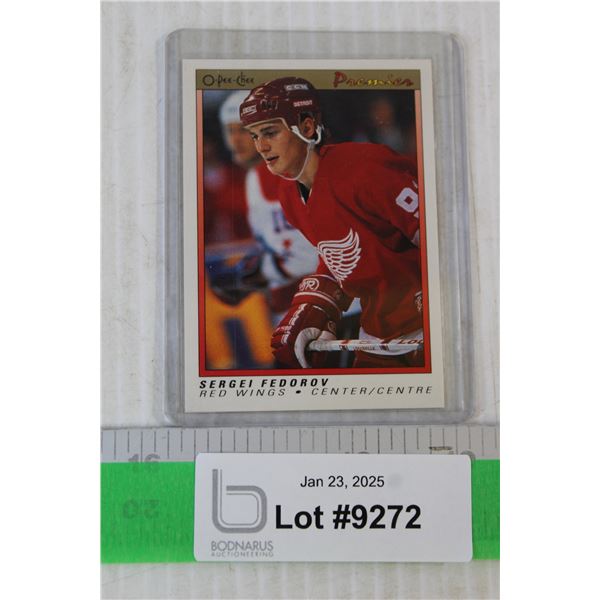 Sergei Fedorov 1991-92 OPC Premier Rookie Hockey Card