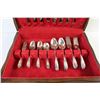 Image 3 : Rodgers Silver Plated Cutlery Set in Wooden Storage Box