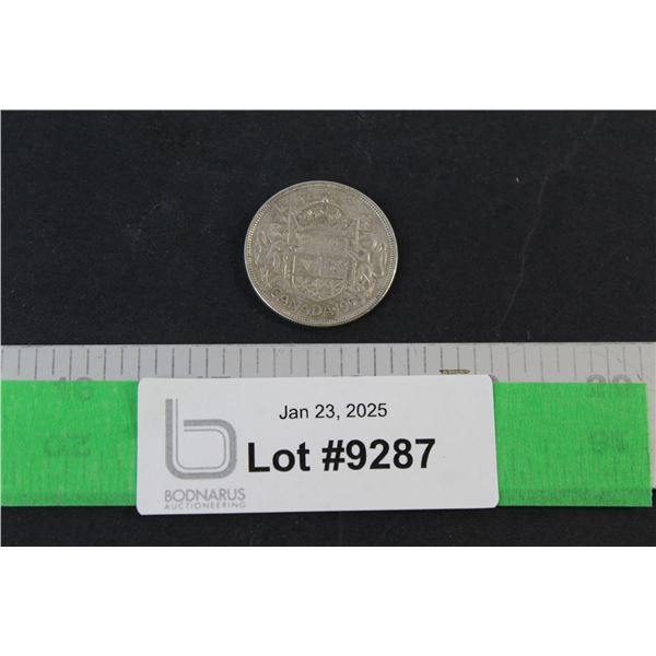 Canadian Fifty Cent Coin - 1953