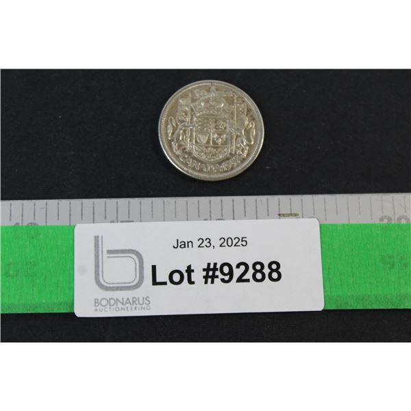 Canadian Fifty Cent Coin - 1957