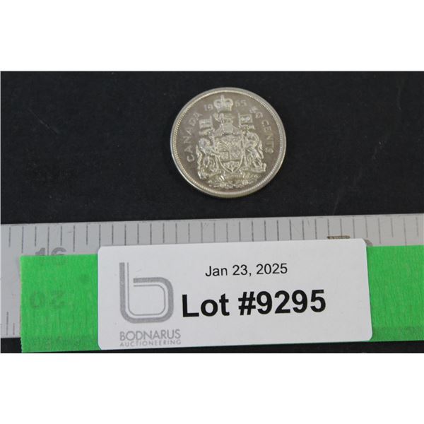 Canadian Fifty Cent Coin - 1965