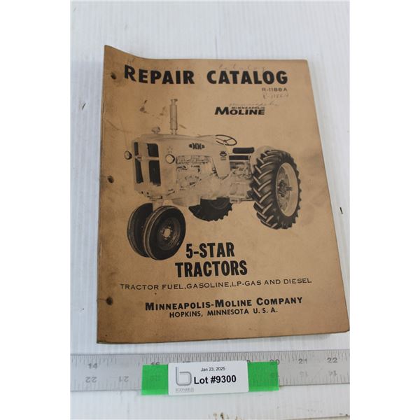 Minneapolis-Moline 5 Star Tractors Repair Catalog