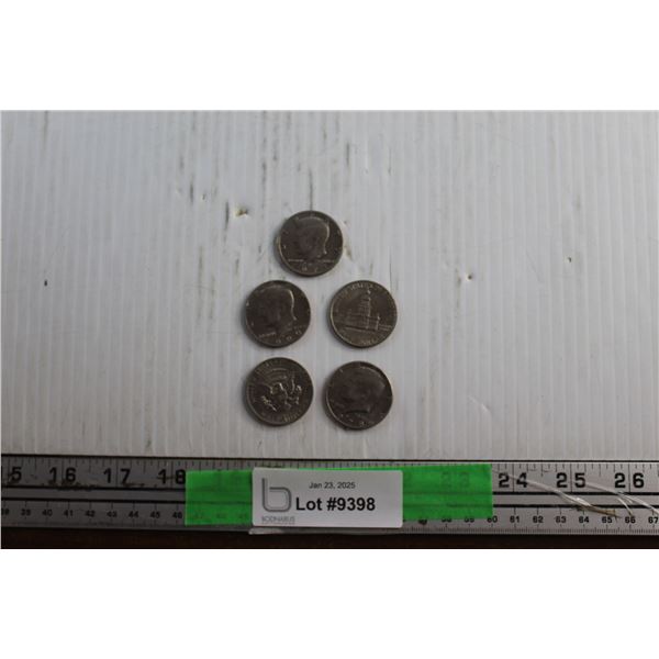 (5) 1970s Half Dollar US Coins