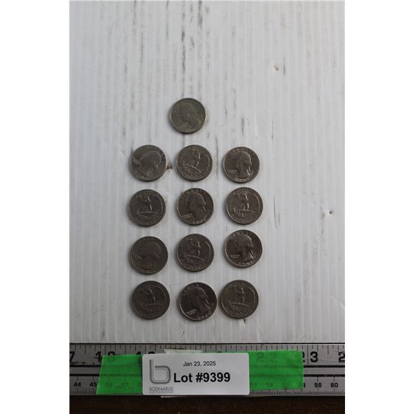 (13) Anniversary US Quarter Dollar Coins
