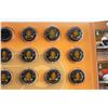 Image 4 : Philadelphia Flyers 05/06 Mini Puck Collection Missing 1 Puck - Consignor Says Authentic - COA Avail