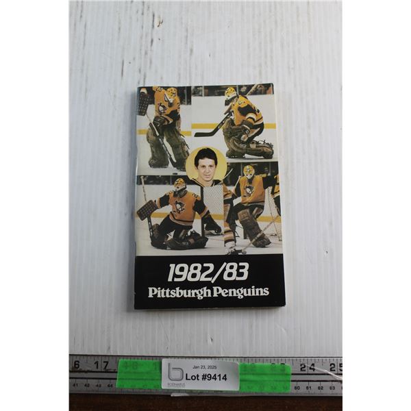 Pittsburgh Penguins 1982-83 Multi Autographed Fact Book - Consignor Says Authentic - COA Available