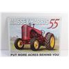 Image 2 : Massey Harris 55 Tractor Tin Sign 16'' x 12''