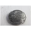 Image 2 : National Finals Rodeo Hesston Wrangler NFR 1947-1997 Anniversary Belt Buckle
