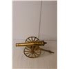 Image 3 : Vintage Brass Miniature Cannon 15" Long- As Is