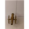 Image 4 : Vintage Brass Miniature Cannon 15" Long- As Is