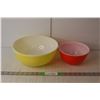 Image 1 : (2) Vintage Pyrex Mixing Bowls 7" & 10.5"