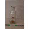 Vintage Hill's Dairy Glass Milk Bottle 10" Tall