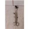Image 3 : (3) Vintage Doctor's Tools - Tonsil Clamps, Tonsillectomy Guillotine?