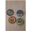 Image 3 : (5) Vintage Jello Wheels - Planes- (3) 1963 Nalleys CFL Player Wheels
