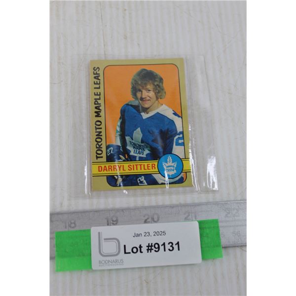 1972-72 OPC Darryl Sittler Hockey Card- Some Damage On Back