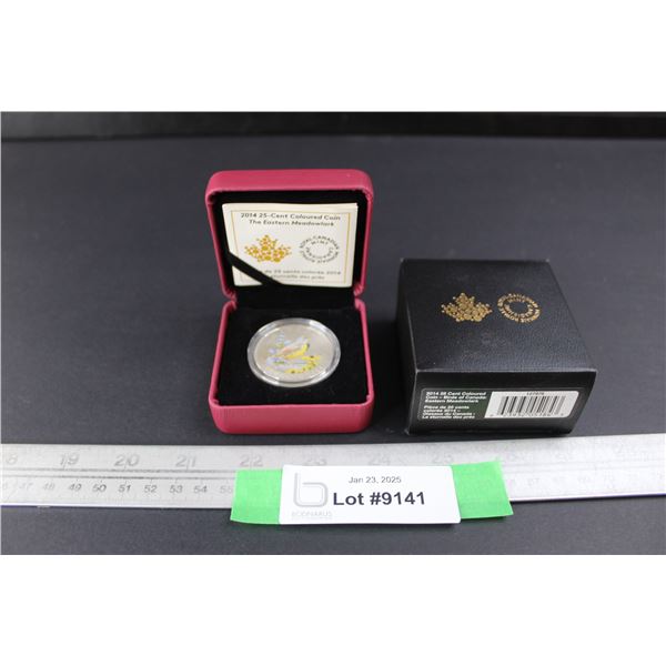 ^Royal Canadian Mint The Eastern Meadowlark 25 Cent Colored Coin