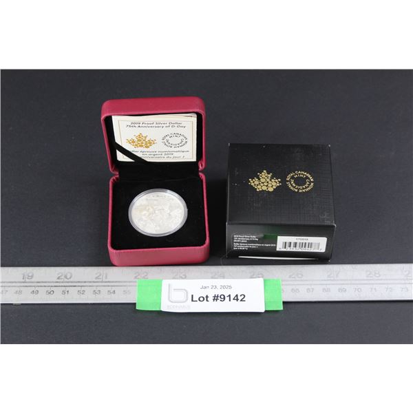 ^2019 Royal Canadian Mint 75th Anniversary Of D-Day Fine Silver Dollar