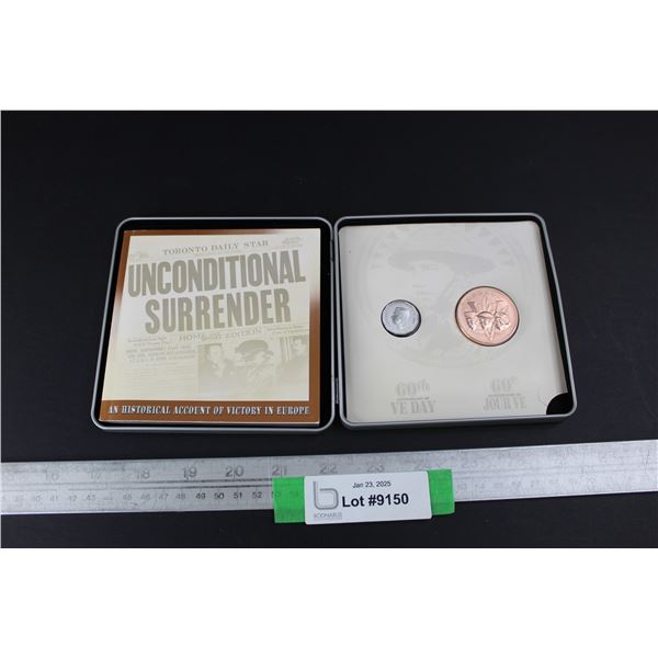 Royal Canadian Mint 60th Anniversary Of Ve-Day Coin Set