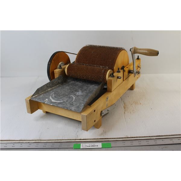 Vintage Large Wool Carder - Works