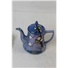 Image 4 : Eaton's Mascot "Punkin Head" Character Plate, Blue Lustre Teapot
