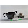 Image 1 : Canadian National Silver Plated Sugar Bowl, Desk Bell