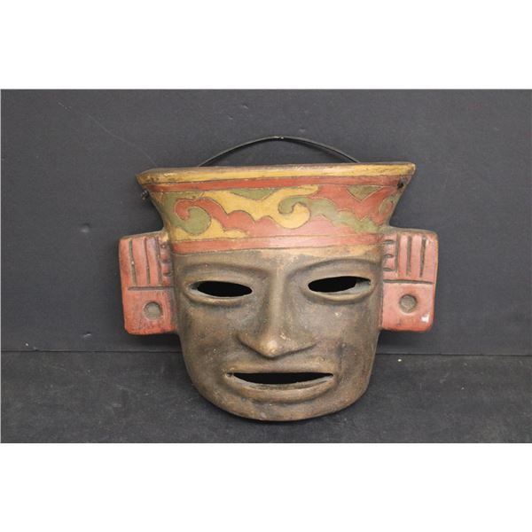 Handmade Collectible Peruvian Pottery Mask