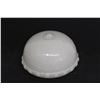Image 2 : (2) Milk Glass Ceiling Light Fixture Globes - Chipping around Mouth