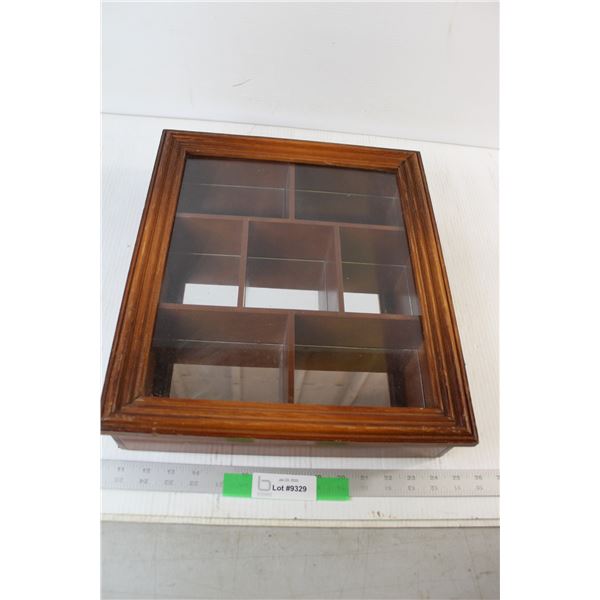 Mirrored Wall Mount Display Case - 13 1/2" x 16" x 3 1/2"