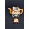Image 2 : Cottage Ware - Teapot (Small Crack), Keele St. Pottery  Handpainted Creamer and Sugar Bowl