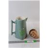 Image 1 : Porcelain Doll Head, Porcelain Pitcher