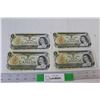 Image 1 : (4) Canadian One Dollar Bills - 1973