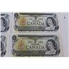 Image 3 : (4) Canadian One Dollar Bills - 1973