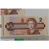 Image 4 : (3) Canadian Two Dollar Bills - 1986