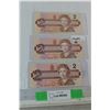 Image 1 : (3) Canadian Two Dollar Bills - 1986