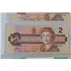 Image 4 : (3) Canadian Two Dollar Bills - 1986