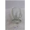Image 2 : Iris & Herringbone Footed Glass Pitcher 8.5" Tall