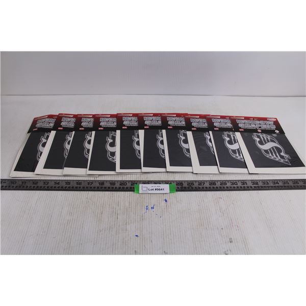 (10) Rico Industries Window Graphic "Saskatchewan Roughriders" -NIB